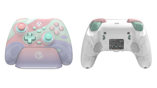 Der GameSir T7 Pro Sugar Whirl hat ein Charging-Dock