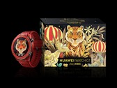 Die Huawei Watch GT Year of the Tiger Edition kommt mit einem auffälligen Gehäuse in Rot. (Bild: Huawei)