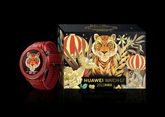 Die Huawei Watch GT Year of the Tiger Edition kommt mit einem auffälligen Gehäuse in Rot. (Bild: Huawei)