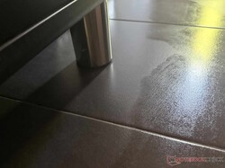 Beim Wischen entsteht automatisch ein mindestens 7 cm ungewischter Rand.