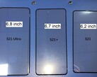 Die Samsung Galaxy S21-Serie soll wohl mit 6,2 Zoll, 6,7 Zoll und 6,8 Zoll-Displays starten. (Bild: Ice Universe, modifiziert)