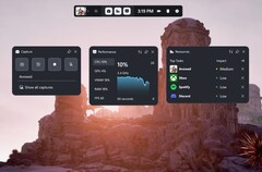 Microsoft überarbeitet die Xbox Game Bar im jüngsten Update der Xbox App. (Bildquelle: Microsoft)