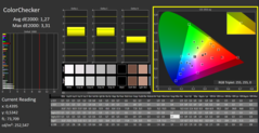 Calman ColorChecker DisplayP3 Displaymodus