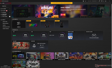 Omen Gaming Hub, Homepage