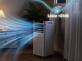 Der Hersteller bewirbt einen besonders leisen Nachtmodus für seiner günstigen mobilen Klimaanlage mit 9.000 BTU