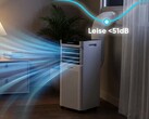 Der Hersteller bewirbt einen besonders leisen Nachtmodus für seiner günstigen mobilen Klimaanlage mit 9.000 BTU