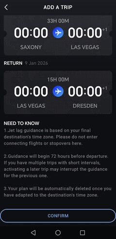 Neu ist auch der Jetlag-Adviser (Bildquelle: Notebookcheck)