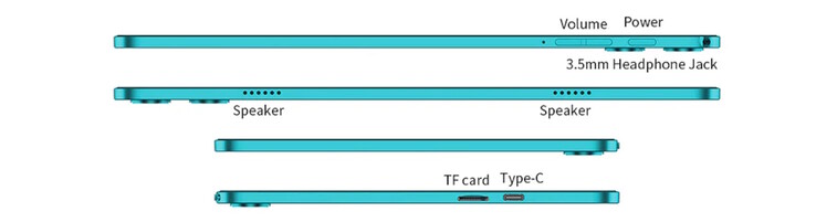 Das Tablet bringt ach eine Klinkenbuchse mit (Bildquelle: Teclast)