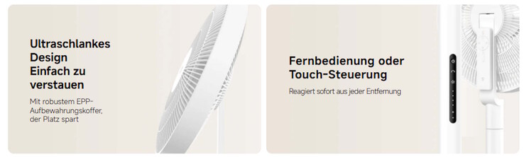 Der Ventilator lässt sich auch über eine Fernbedienung steuern