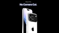 Wie Apple das potentielle iPhone 17 Pro Max Redesign bewerben könnte. Bilder einer Hülle sollen das Kamera-Redesign bekräftigen. (Bildquelle: @asherdipps, editiert)