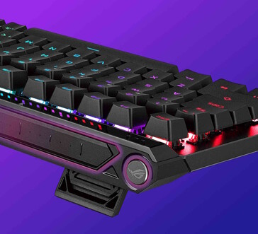 Zu sehen sind der multifunktionale Button und das Touch-Panel (lila umrandet)