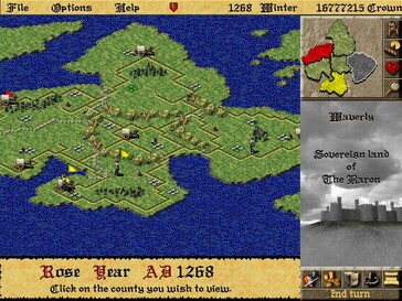 Im Bild: Ein Gameplay-Screenshot aus Lords of the Realm II.
