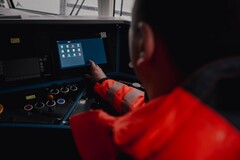 Smartscreen im Führerstand der Vectron X