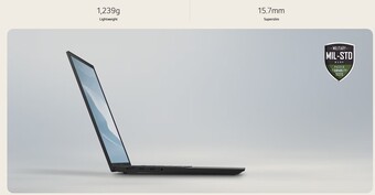Das dünne und leichte Design des 16-Zoll-Notebooks