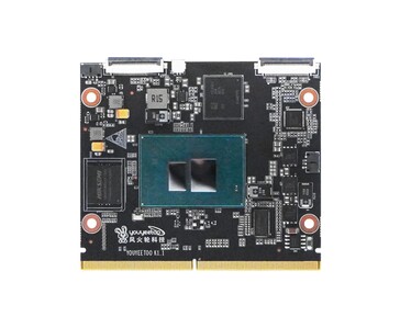 Das eigenständige Compute-Modul des Youyeetoo K1 vereint den Intel N100, Arbeitsspeicher und eMMC-Speicher und nutzt einen SO-DIMM-artigen Edge-Connector