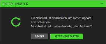 Jetzt auch noch ein Neustart