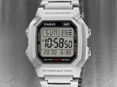Die Casio W-800HD-1AV besitzt ein Armband aus Edelstahl. (Bildquelle: Casio, bearbeitet)