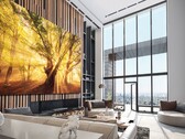 Samsung bietet jetzt einen 8K-Fernseher mit 120 Hz schnellem microLED-Panel an. (Bild: Samsung)