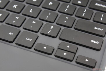 Gedrängte und schwammige Pfeiltasten