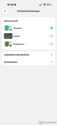 Karteneinstellungen