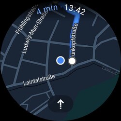 Google Maps läuft problemlos auf der Galaxy Watch6