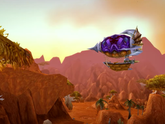Ein Screenshot eines Zeppelins von der Turtle WoW Website.