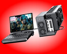 Der Win Max 3 ist an GPDs G2-eGPU-Dock angeschlossen