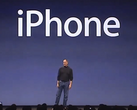 Steve Jobs bei der Präsentation seines ersten iPhone's 2007