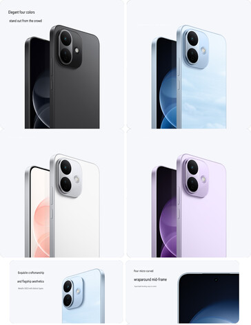 Design und Farboptionen zum Xiaomi Redmi Note 17 Pro