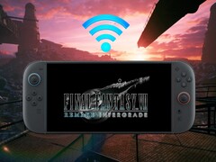 Im Bild: Final Fantasy 7 Remake Intergrade auf der Switch 2 mit WiFi-Symbol. Bildquelle: Nintendo of America, Square Enix (bearbeitet)