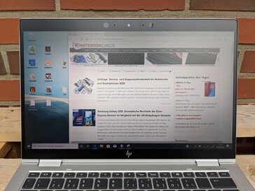 HP EliteBook x360 1030 G4 - Außeneinsatz im Schatten, ohne Sure View