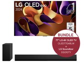 Dank Cashback und Bundle-Rabatt ist der 77 Zoll G4 OLED mit Soundbar jetzt für effektiv 2.549 Euro erhältlich (Bildquelle: LG)
