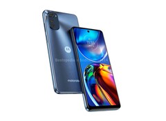 Das Motorola Moto E32 soll auf eine 50 MP Triple-Kamera im rechteckigen Kameramodul setzen. (Bild: Bestopedia)