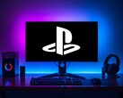 PlayStation Logo auf einem Gaming-PC-Monitor