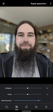 Porträtaufnahme mit Bokeh-Regler