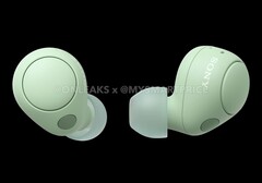 Die Sony WF-C700N sollen in vier Farben auf den Markt kommen, inklusive Grün und Violett. (Bild: @OnLeaks / MySmartPrice)