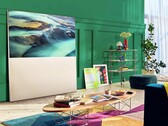Der LG OLED Evo ART90 setzt auf ein aufwändiges Design mit einer motorisierten Stoffabdeckung. (Bild: LG)