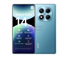 Das Redmi Note 14 Pro 4G erhält ein frisches Design mit abgerundetem Display. (Bildquelle: 91mobiles)