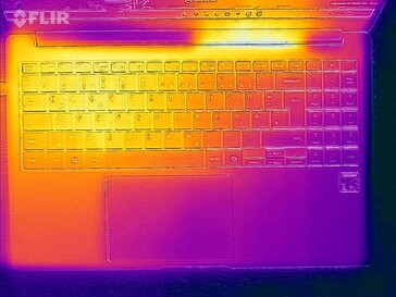 Oberflächentemperaturen Stresstest (Oberseite)