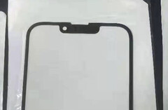 Falls dieses Bild tatsächlich das Displayglas des iPhone 13 zeigt, so plant Apple mehrere Veränderungen an der Notch. (Bild: MacRumors)