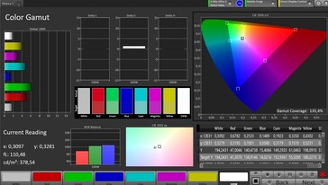 CalMAN Farbraum sRGB