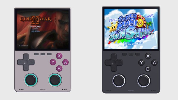 Ein überarbeiteter Entwurf des MagicX Pocket Dream zeigt die Analogsticks nun im unteren Bereich.