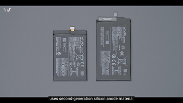 Vivo X Fold3 Pro: Die beiden Akkus mit 5.700 mAh Kapazität.