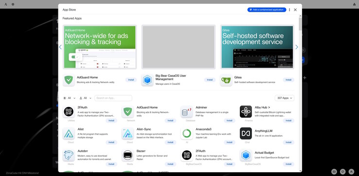 Der Docker-App-Store in ZimaOS