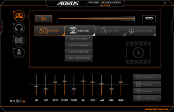 Aorus Audio Equalizer