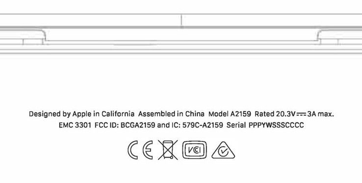 Ein Bild des FCC-Eintrags