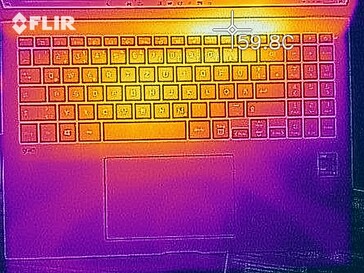 Wärmeentwicklung Oberseite (Last)