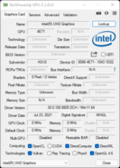GPU-Z erkennt eine Intel UHD Graphics