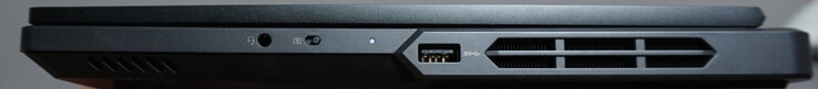 Anschlüsse rechts: Headset, Kamera-Shutter, USB-A (5 Gbit/s)