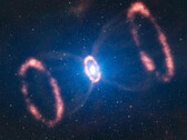 So oder zumindest so ähnlich explodiert ein sterbender Stern. (Bild: ESA/L. Calcada)